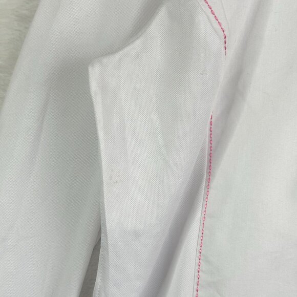 Ariat Pro Series Equestrian Wrap Collar Mesh Sleeves Show Shirt Womens XS White - Picture 5 of 11